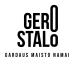 Logo gero stalo juodas