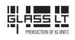 glass logo juodas